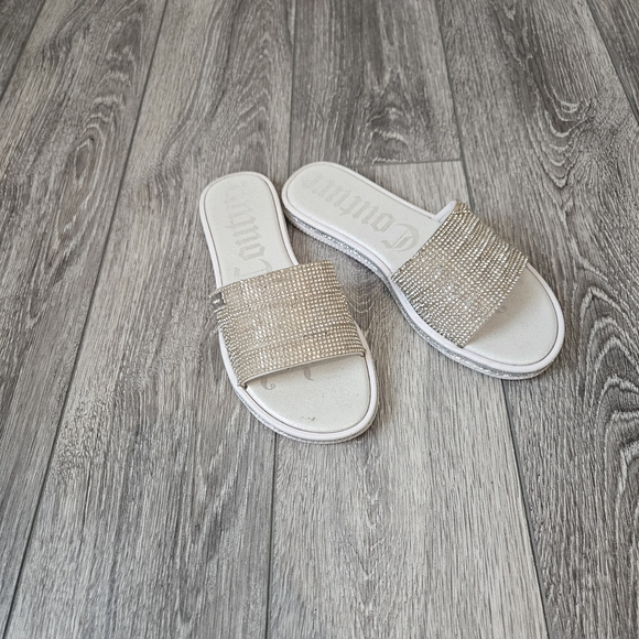 Juicy Couture Shoes - Juicy Couture Gold Rhinestone Sandals